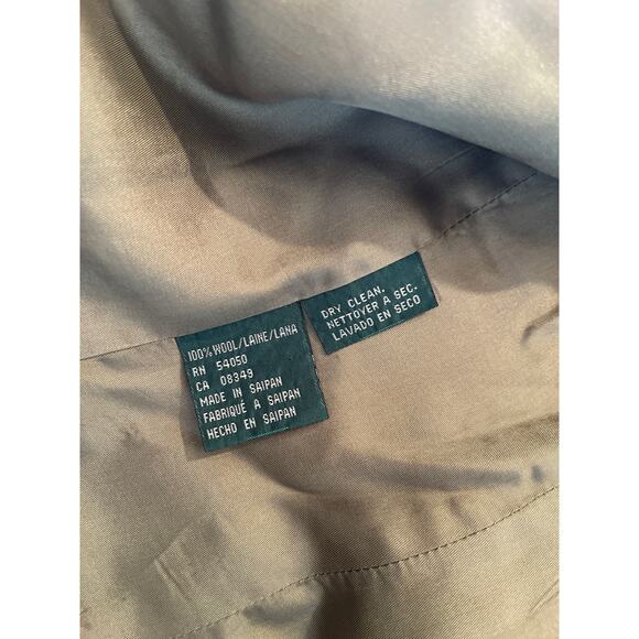 Lauren Ralph Lauren 100% Wool Hunter Green Plaid Equestrian Style Jacket Size 12 - Picture 7 of 7